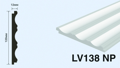 Панель LV138 NP HI WOOD 120 мм х 12,0мм х 2.7м/16 шт.